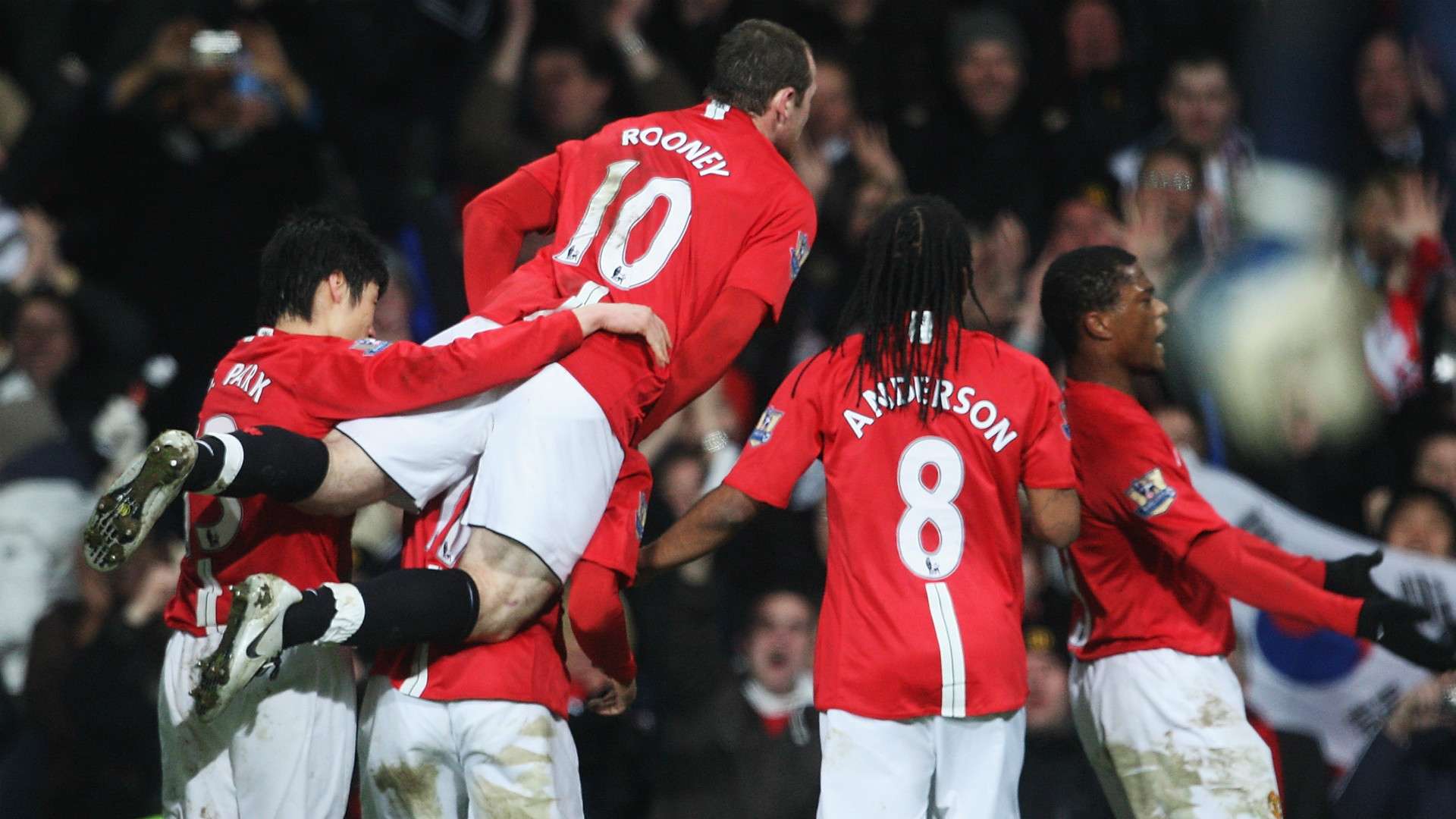 Wayne Rooney Patrice Evra Anderson Nani Manchester United Arsenal FA Cup 16022008