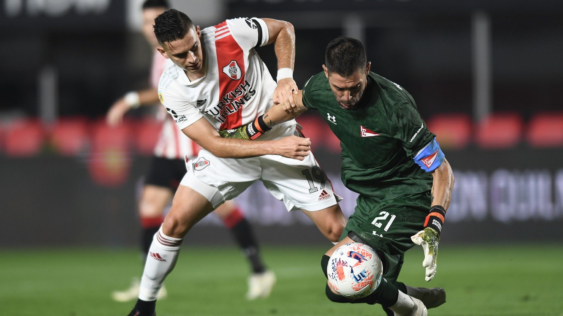 Rafael Santos Borre Mariano Andujar Estudiantes River Copa de la Liga Profesional 14022021