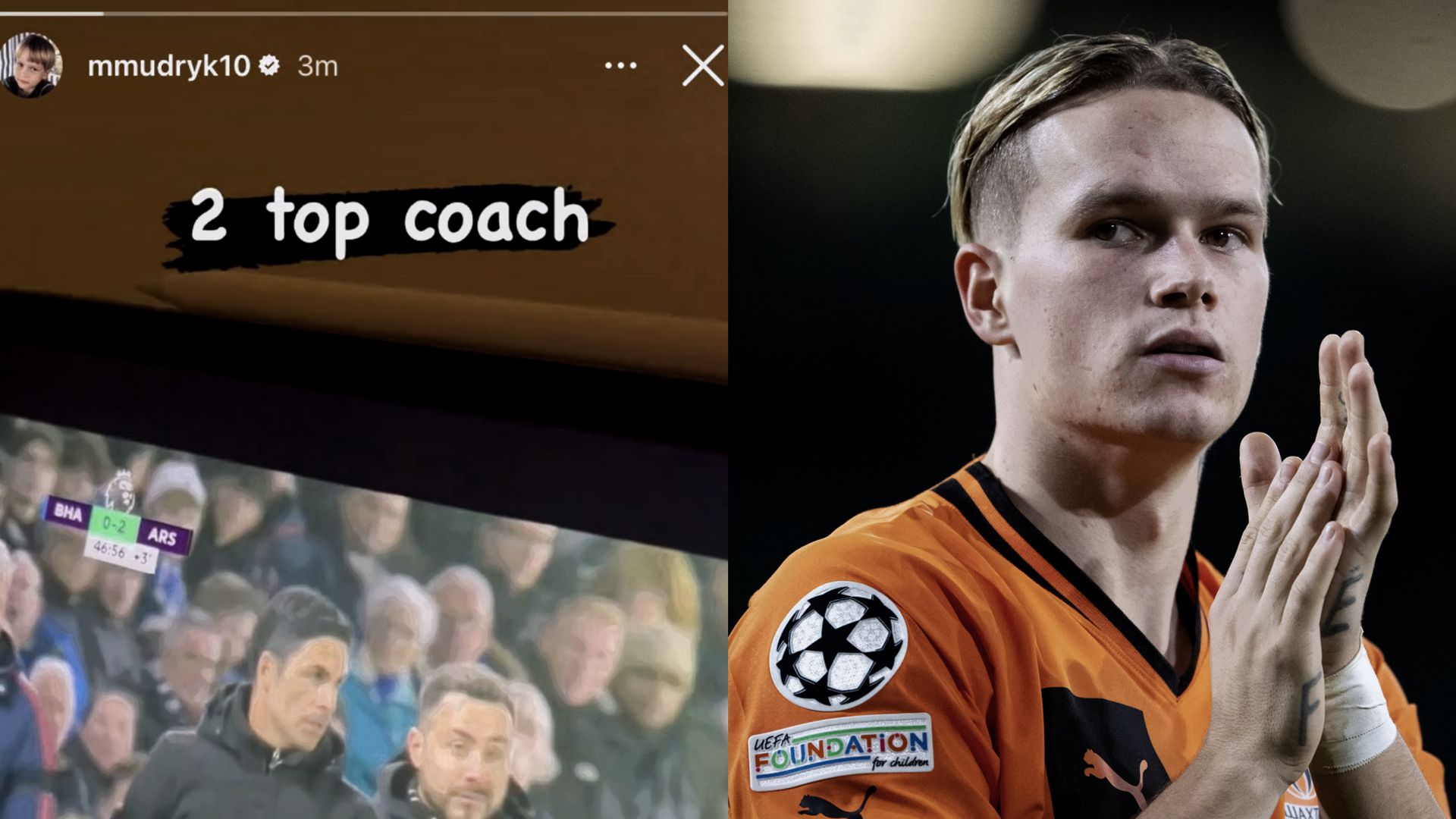 Mykhailo Mudryk Shakhtar Donetsk Arsenal