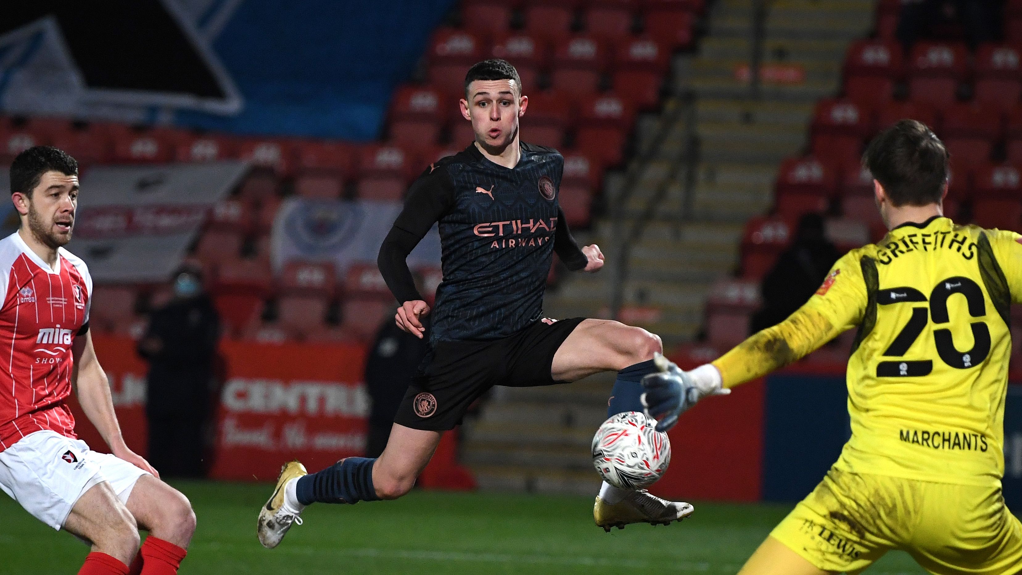 Phil Foden Manchester City Cheltenham FA Cup