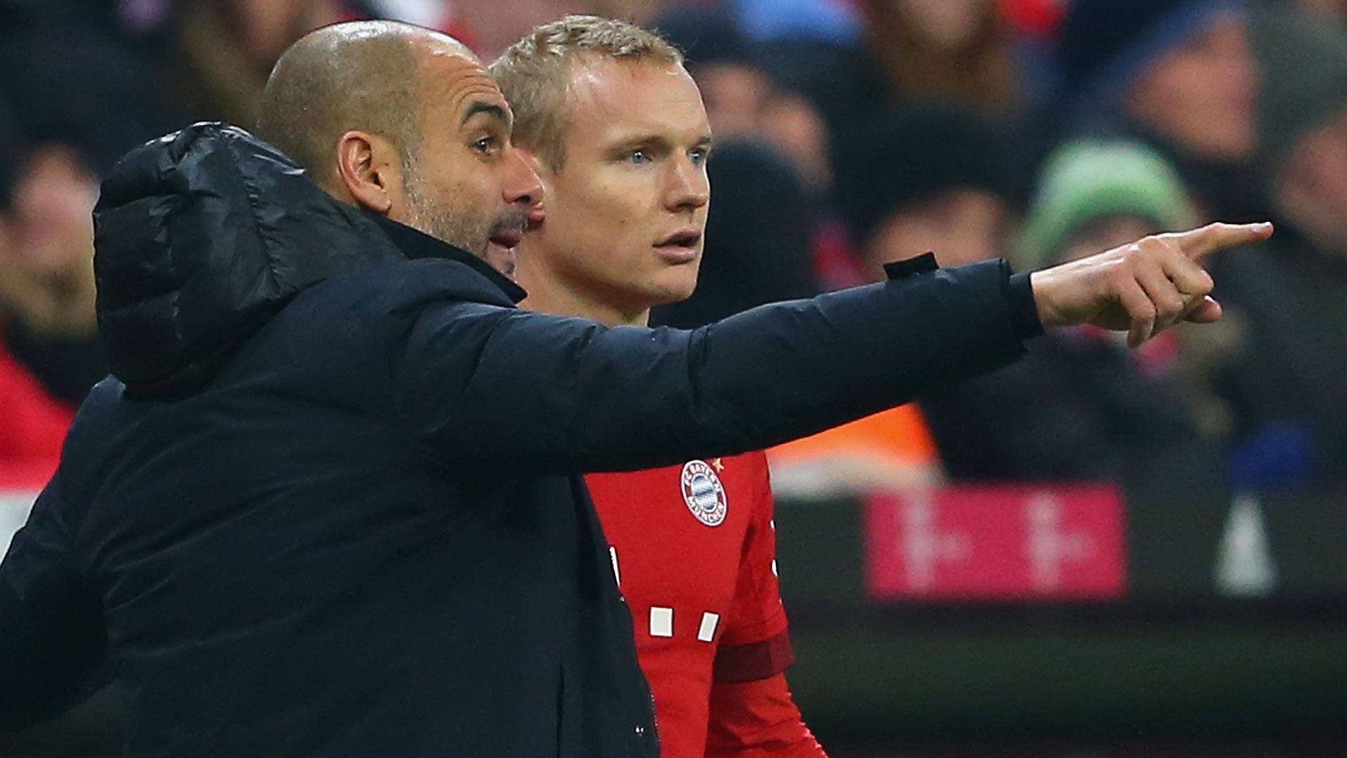 Pep Guardiola Sebastian Rode FC Bayern München Bundesliga 28112015