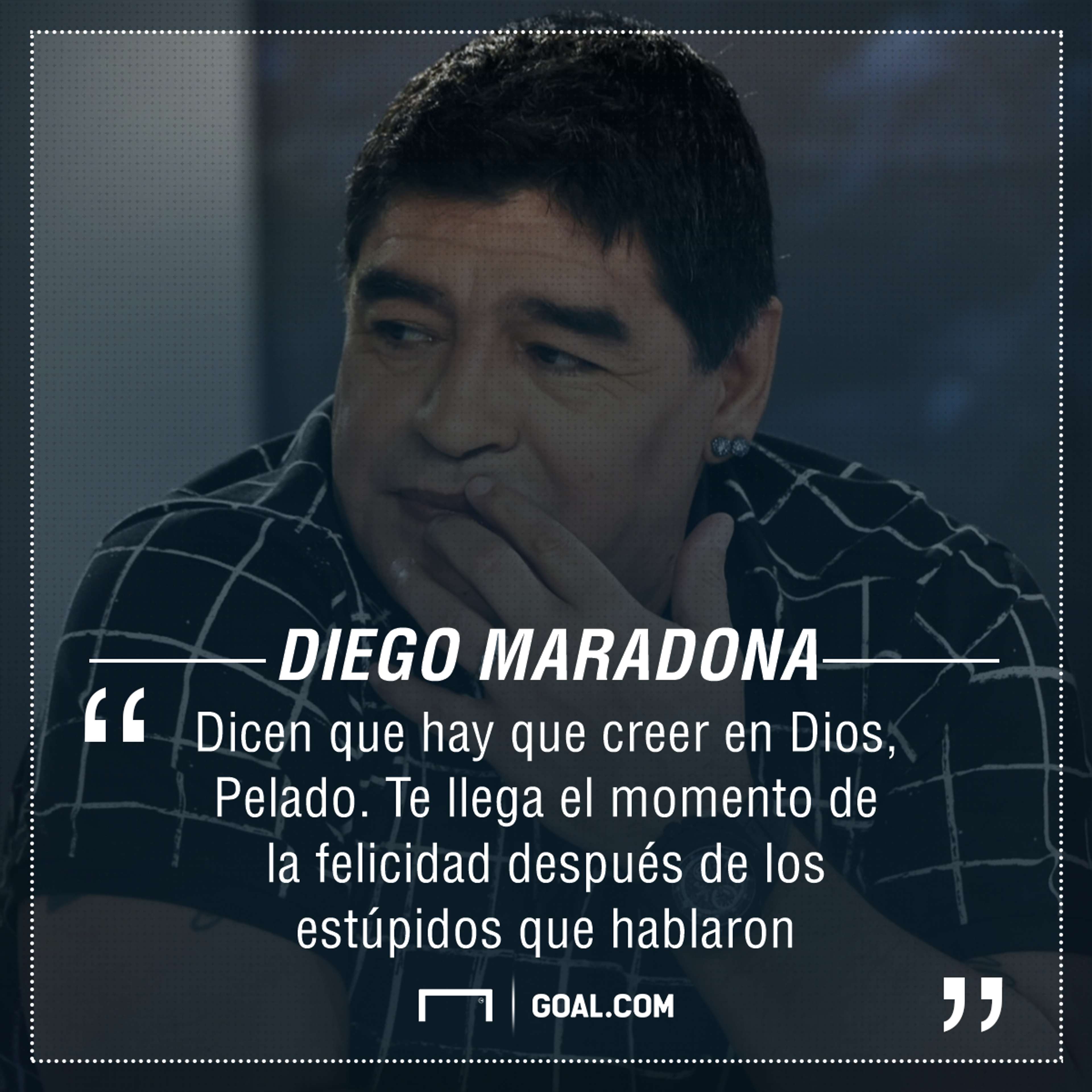 Frase Maradona para Almeyda