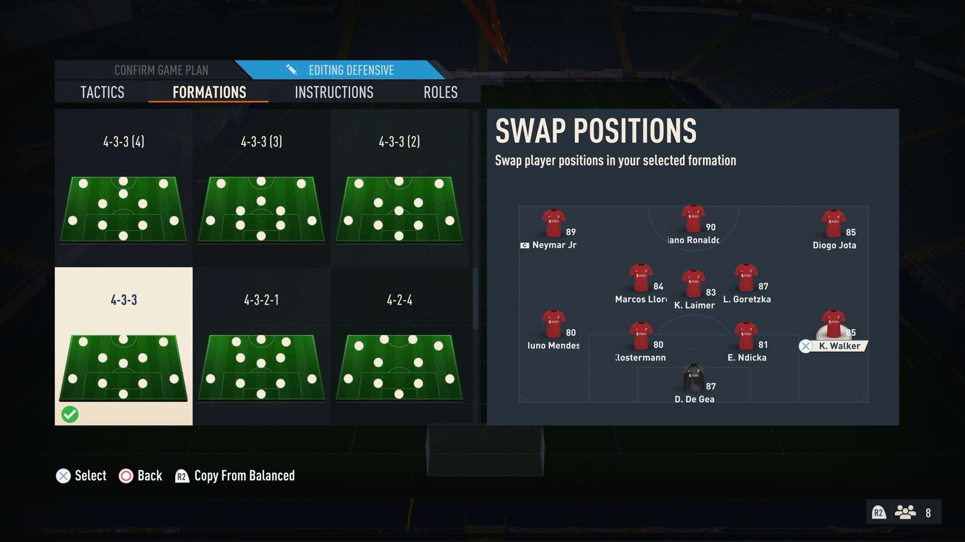 FIFA 23 4-3-3 formation