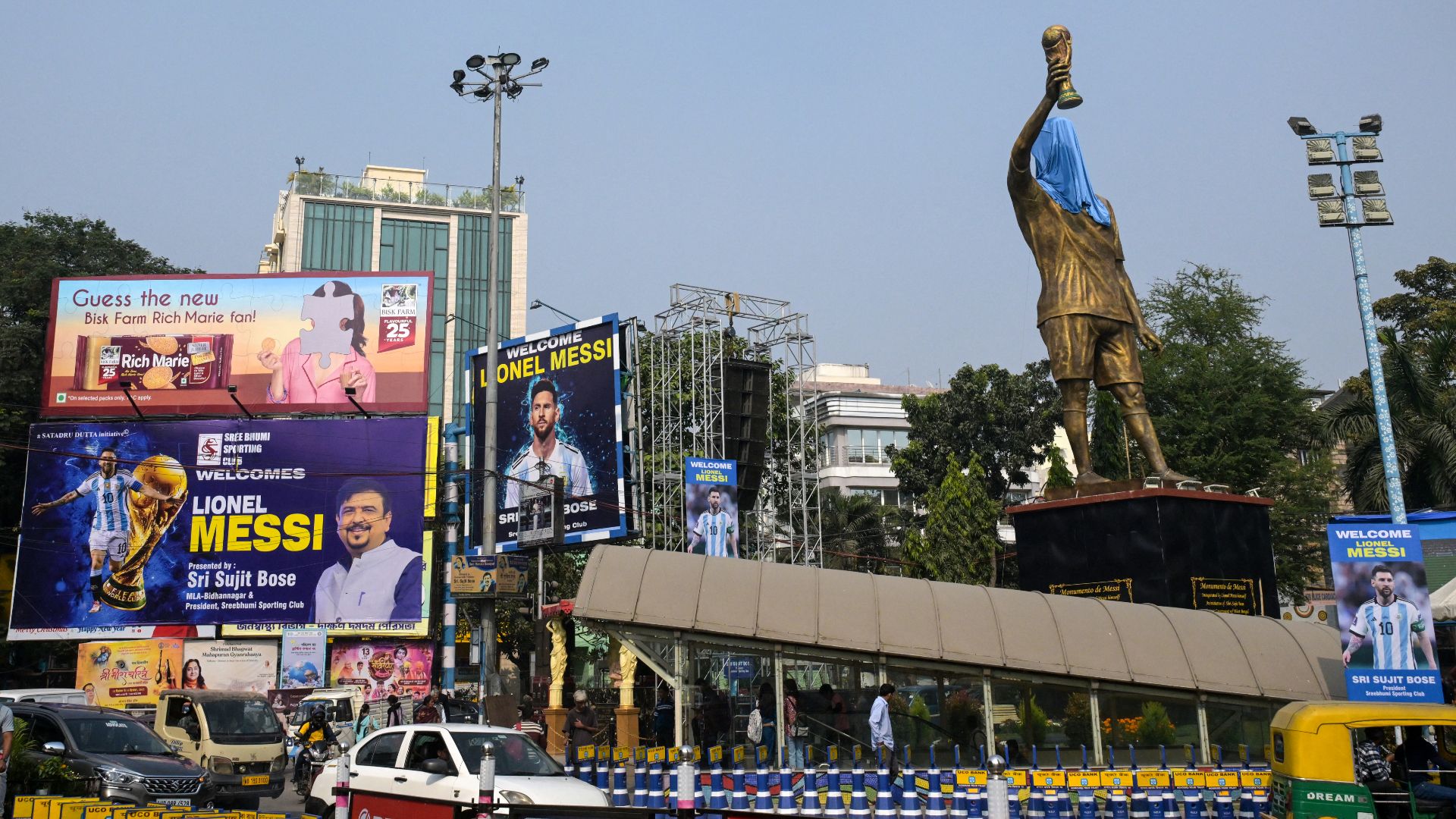 Lionel Messi statua India