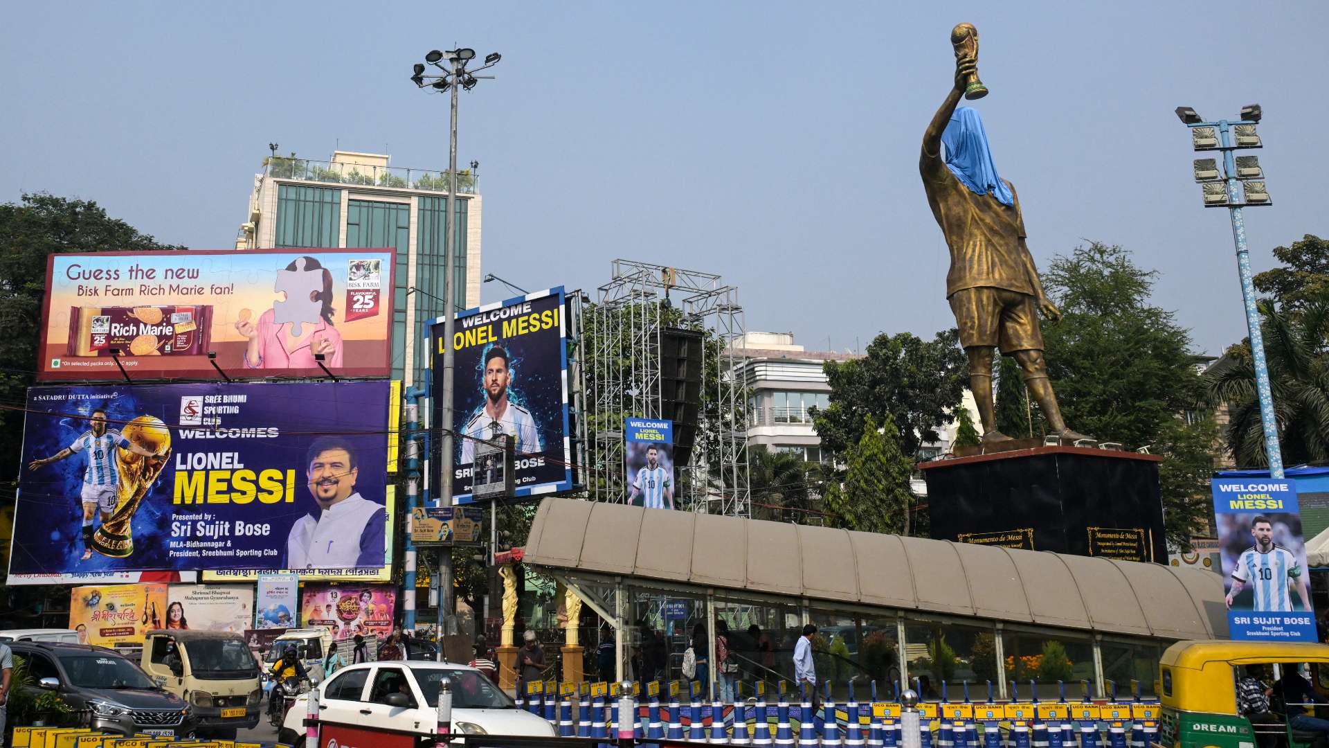 Lionel Messi statua India