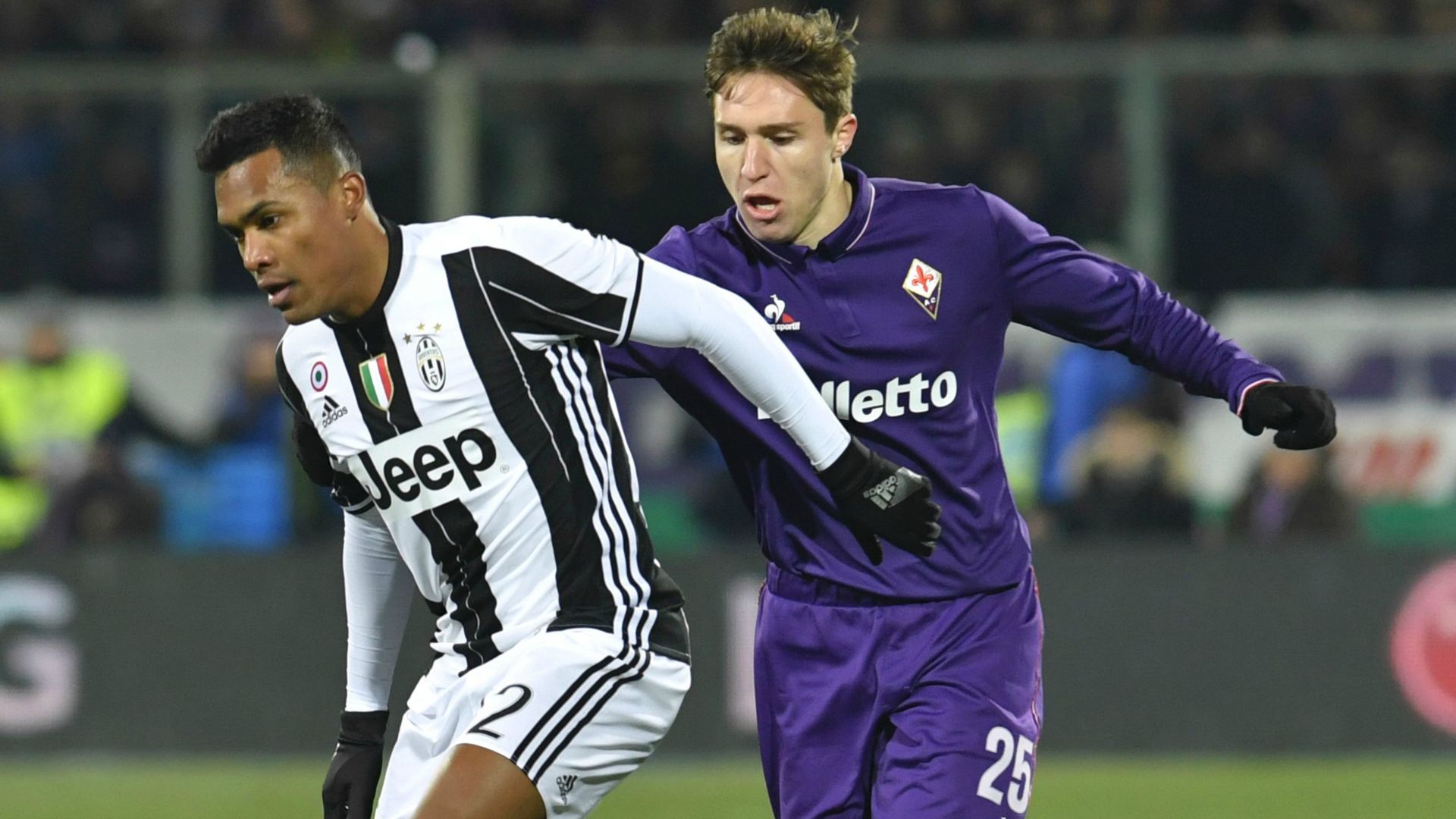 Federico Chiesa, Alex Sandro - Fiorentina-Juventus