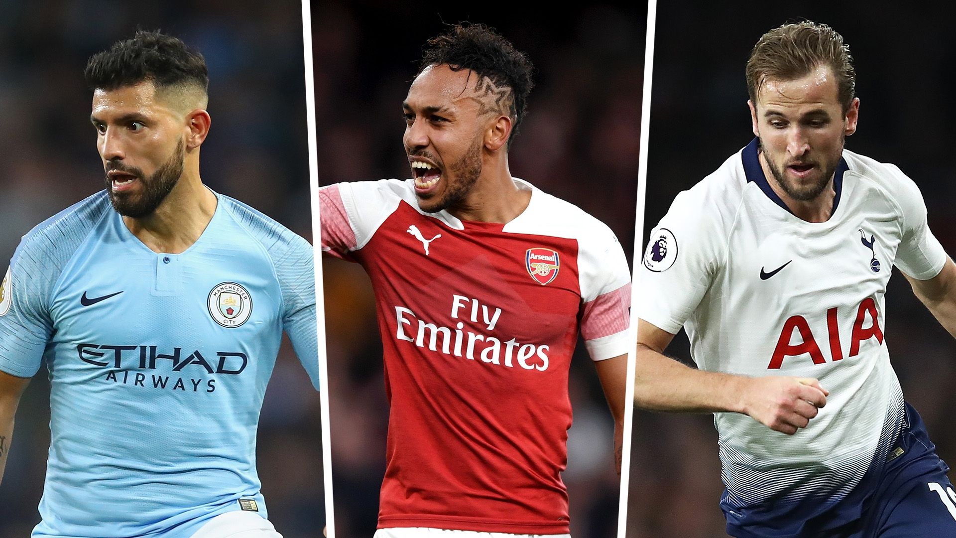 Sergio Aguero Pierre-Emerick Aubameyang Harry Kane