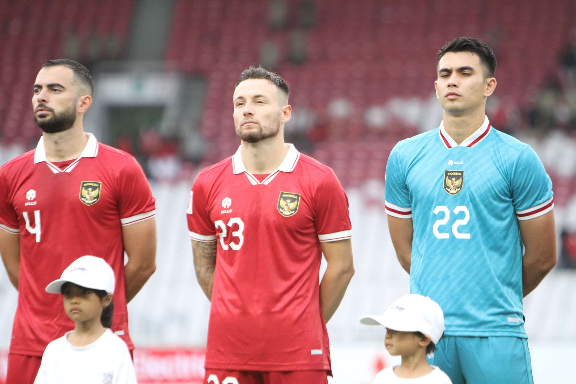 Jordi Amat - Marc Klok - Nadeo Argawinata / Indonesia vs Kamboja / Piala AFF 2022