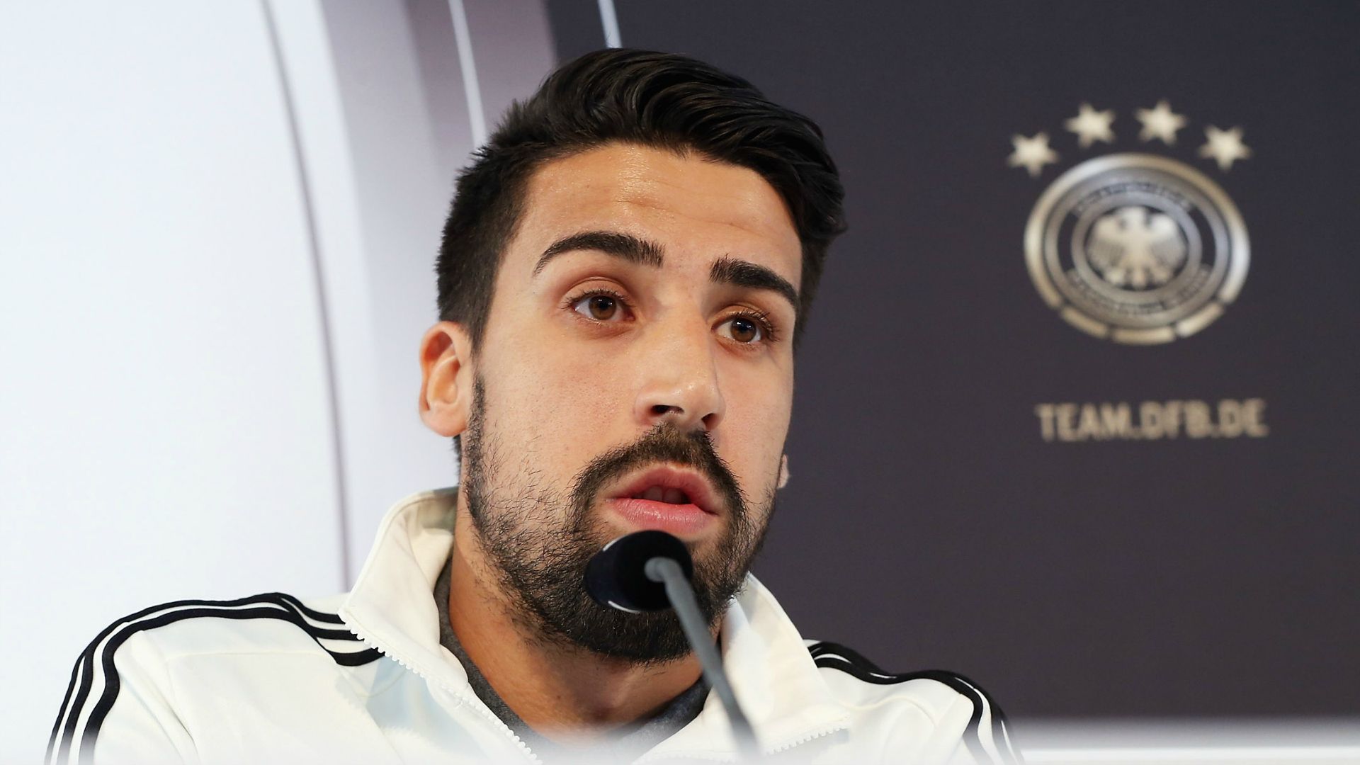 Sami Khedira press conference ahead Germany-Italy friendly 28032016