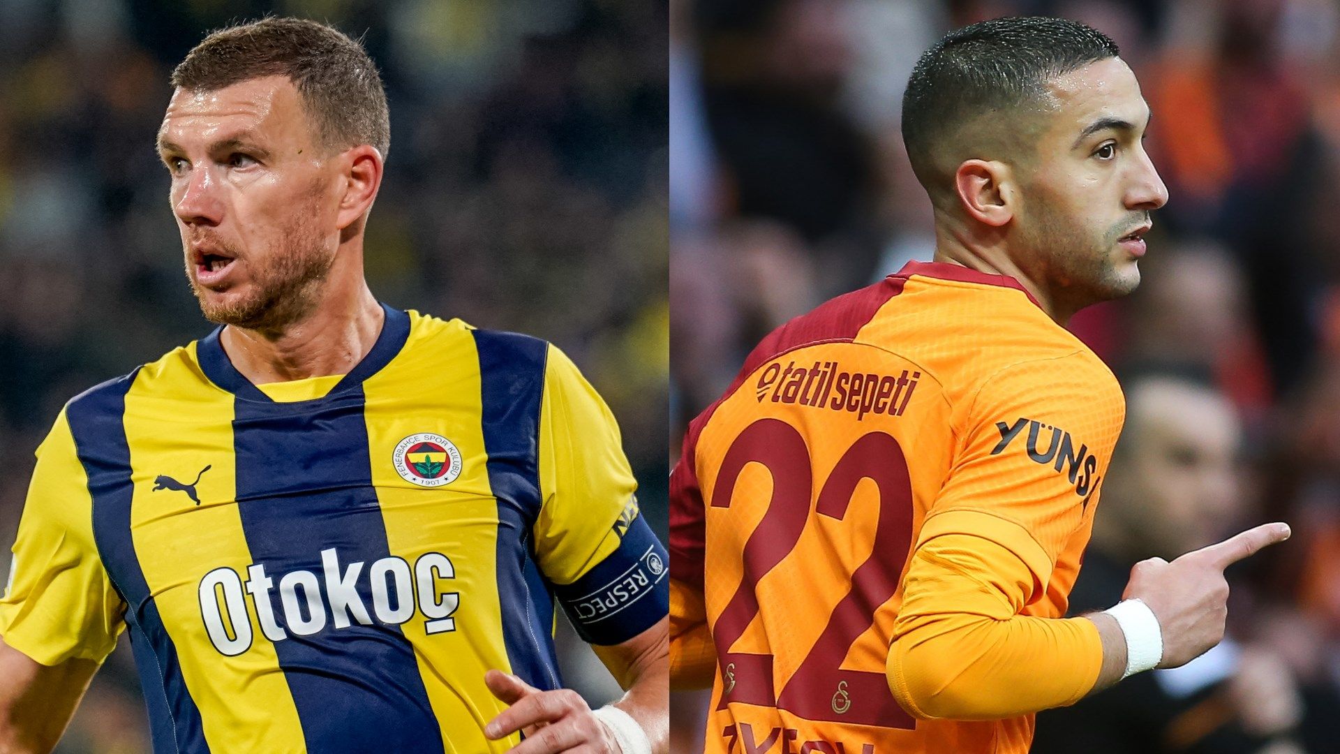 Edin Dzeko Hakim Ziyech