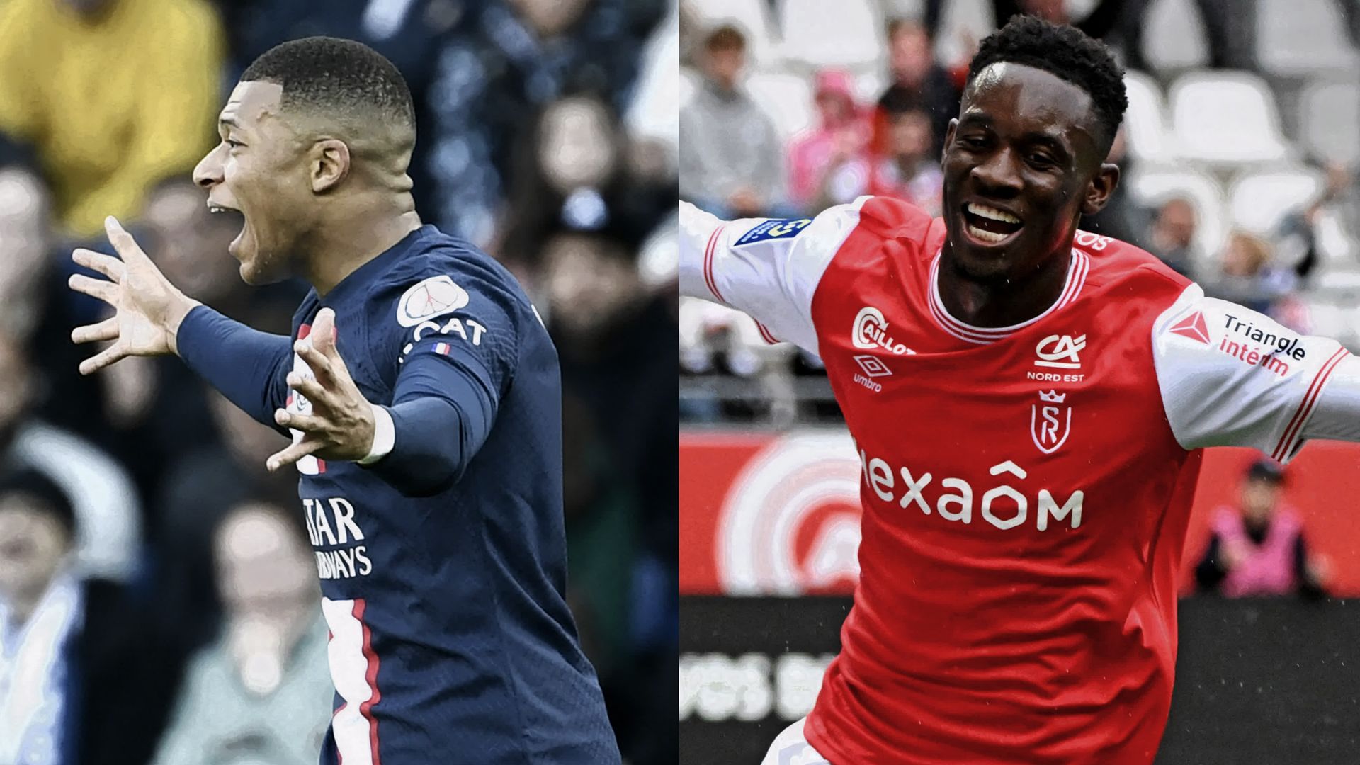 PSG Reims Mbappé Balogun Ligue 1