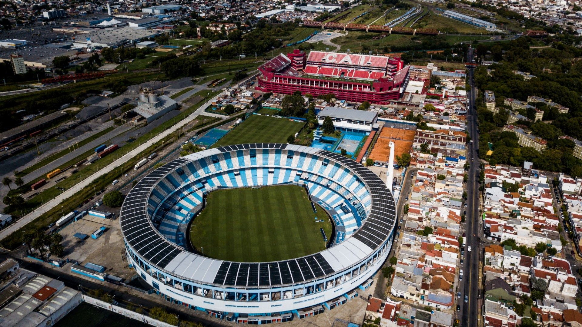 Racing and Independiente Stadiums general view Buenos Aires Argentina