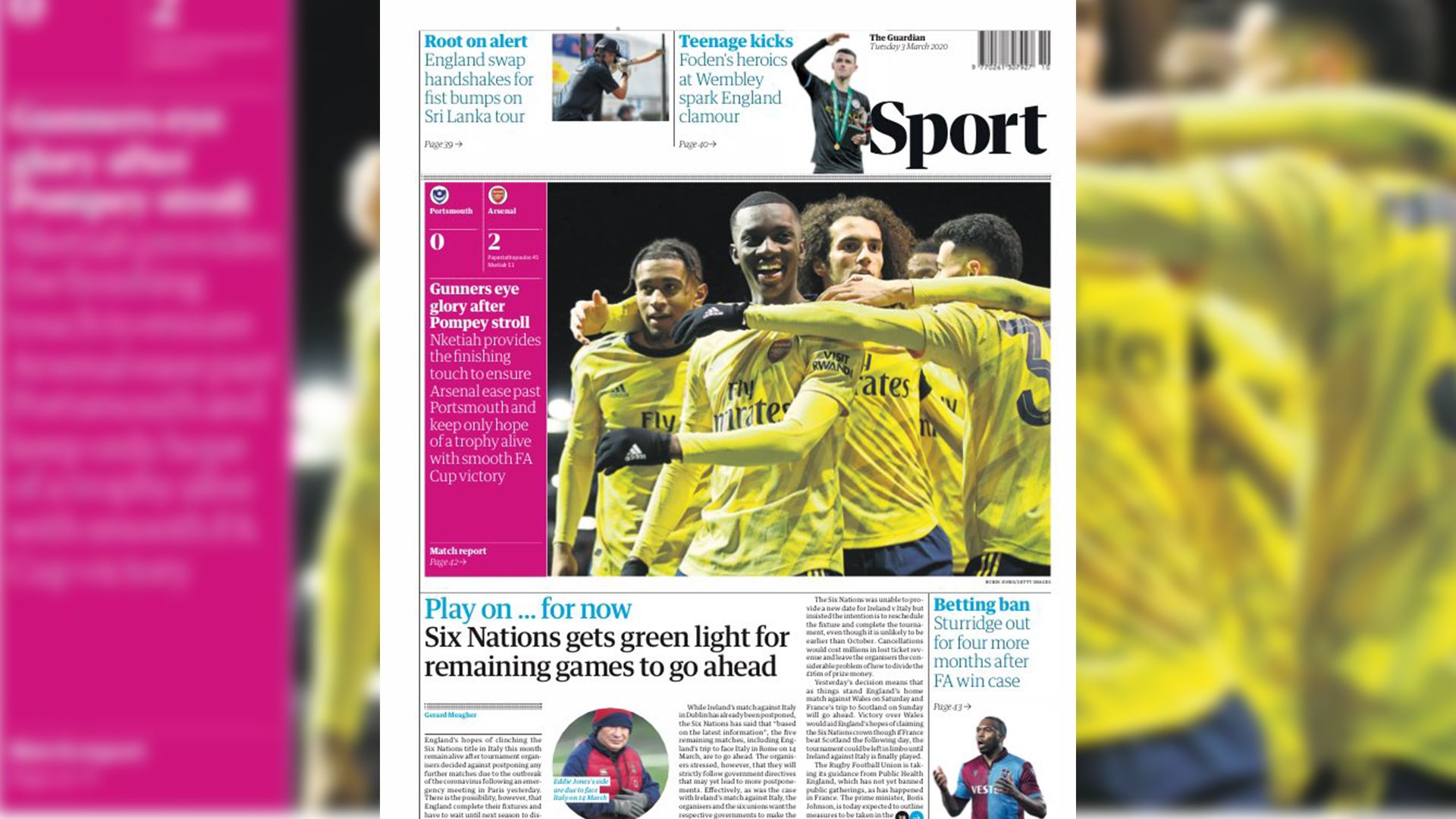 front pages 3-3-2020