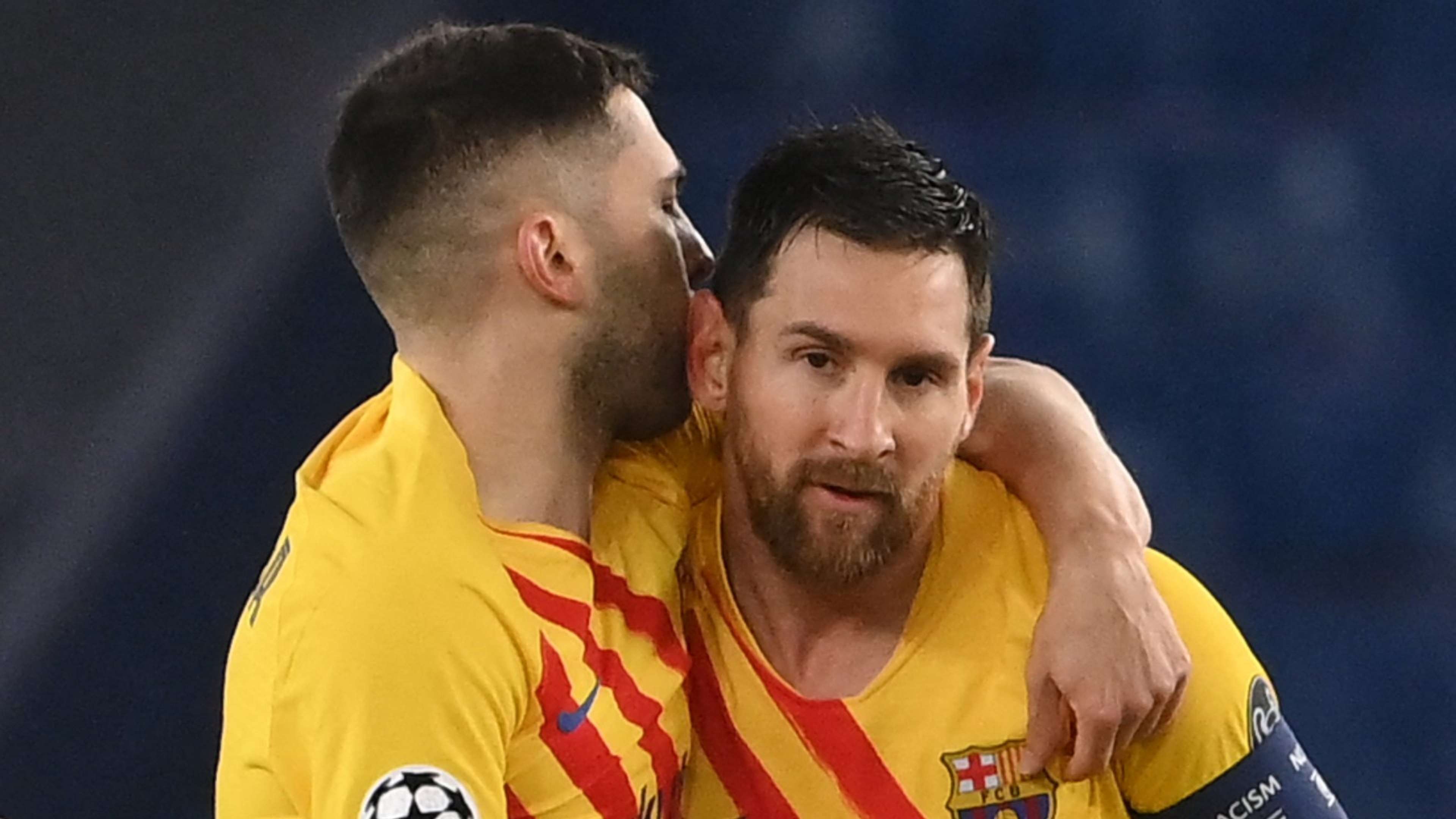 Jordi Alba Lionel Messi Barcelona 2021