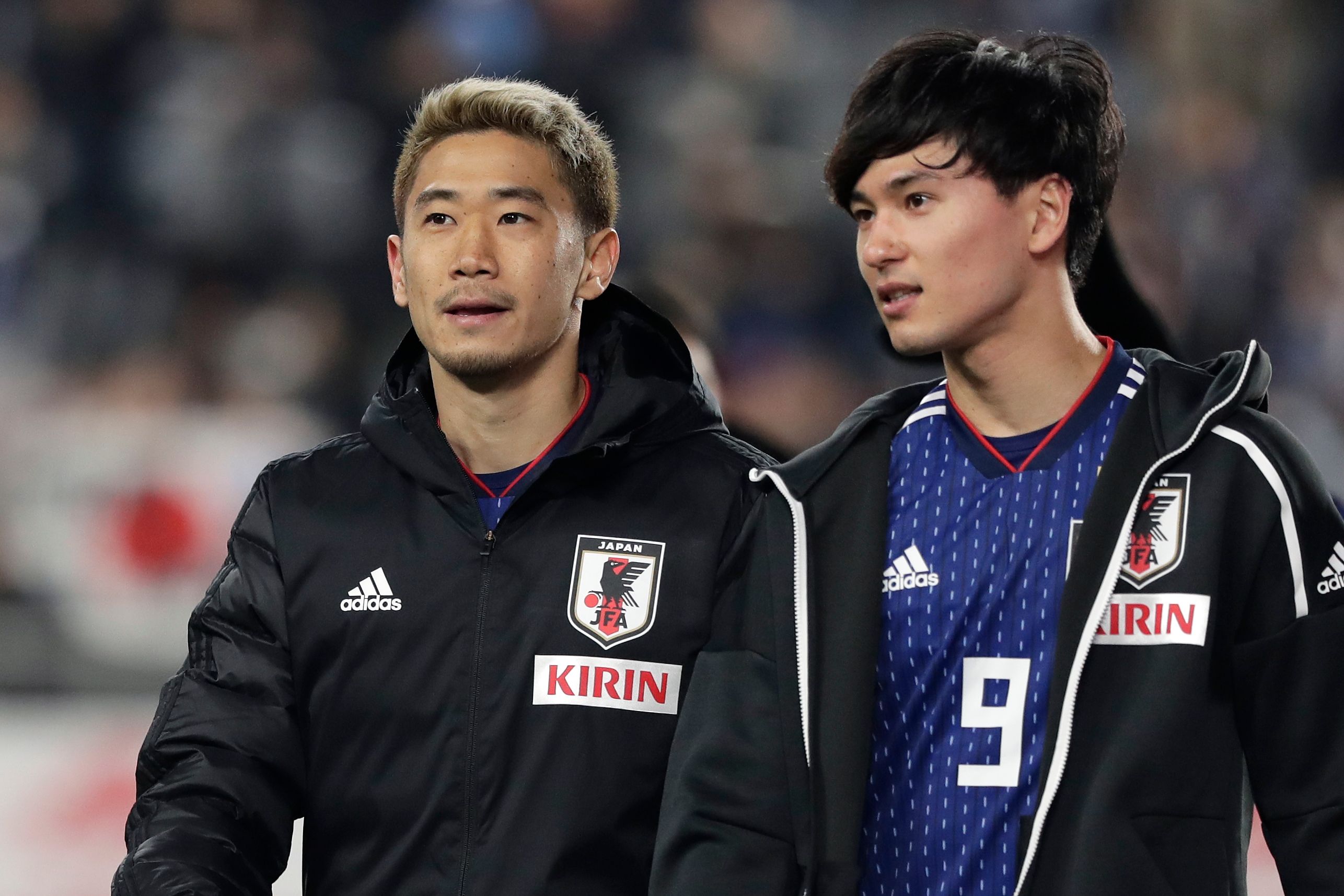 Shinji Kagawa and Takumi Minamino