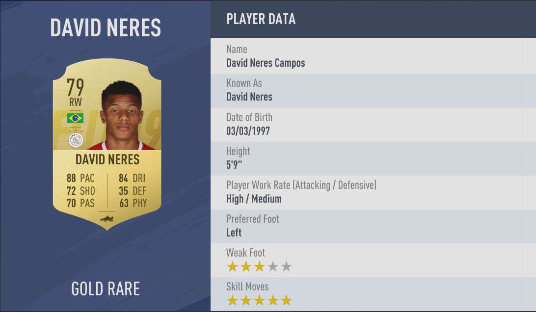 David Neres | FIFA 19