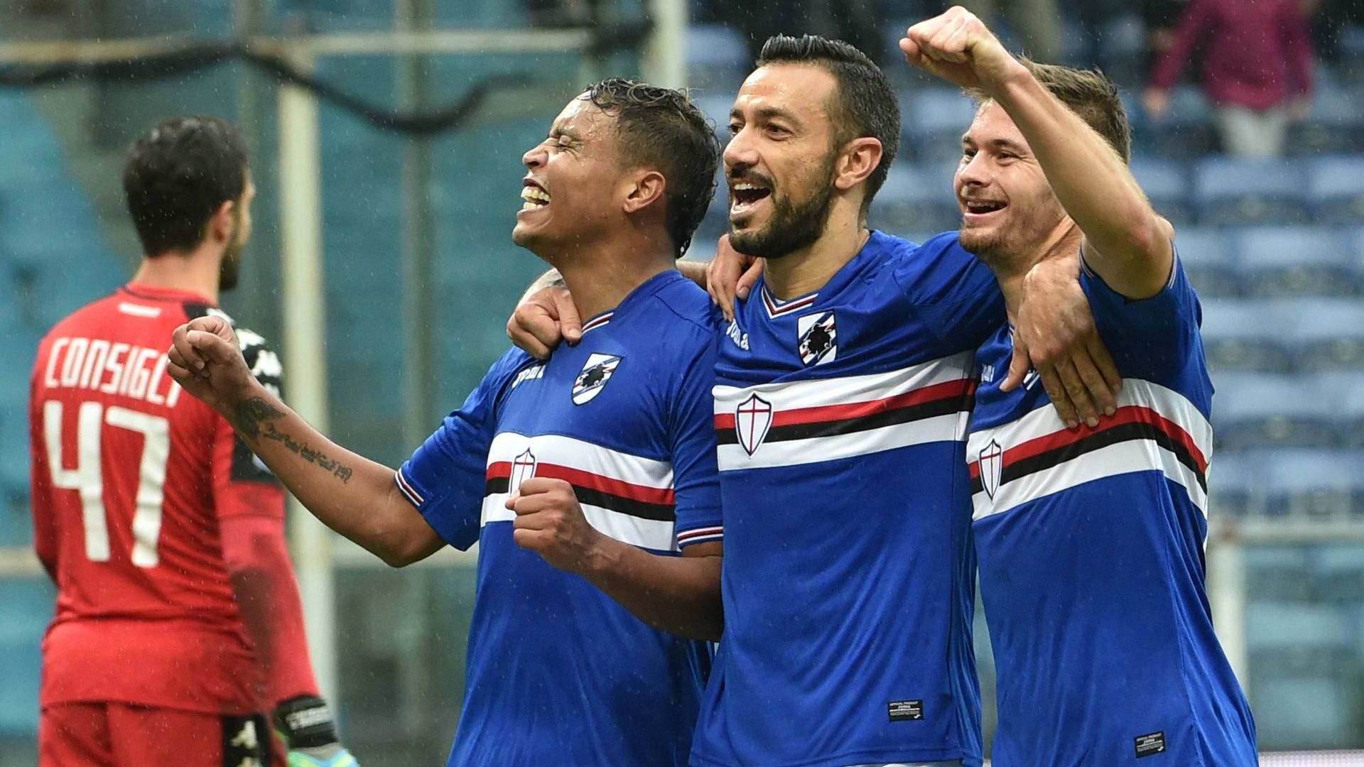 Muriel Quagliarella Sampdoria Sassuolo Serie A