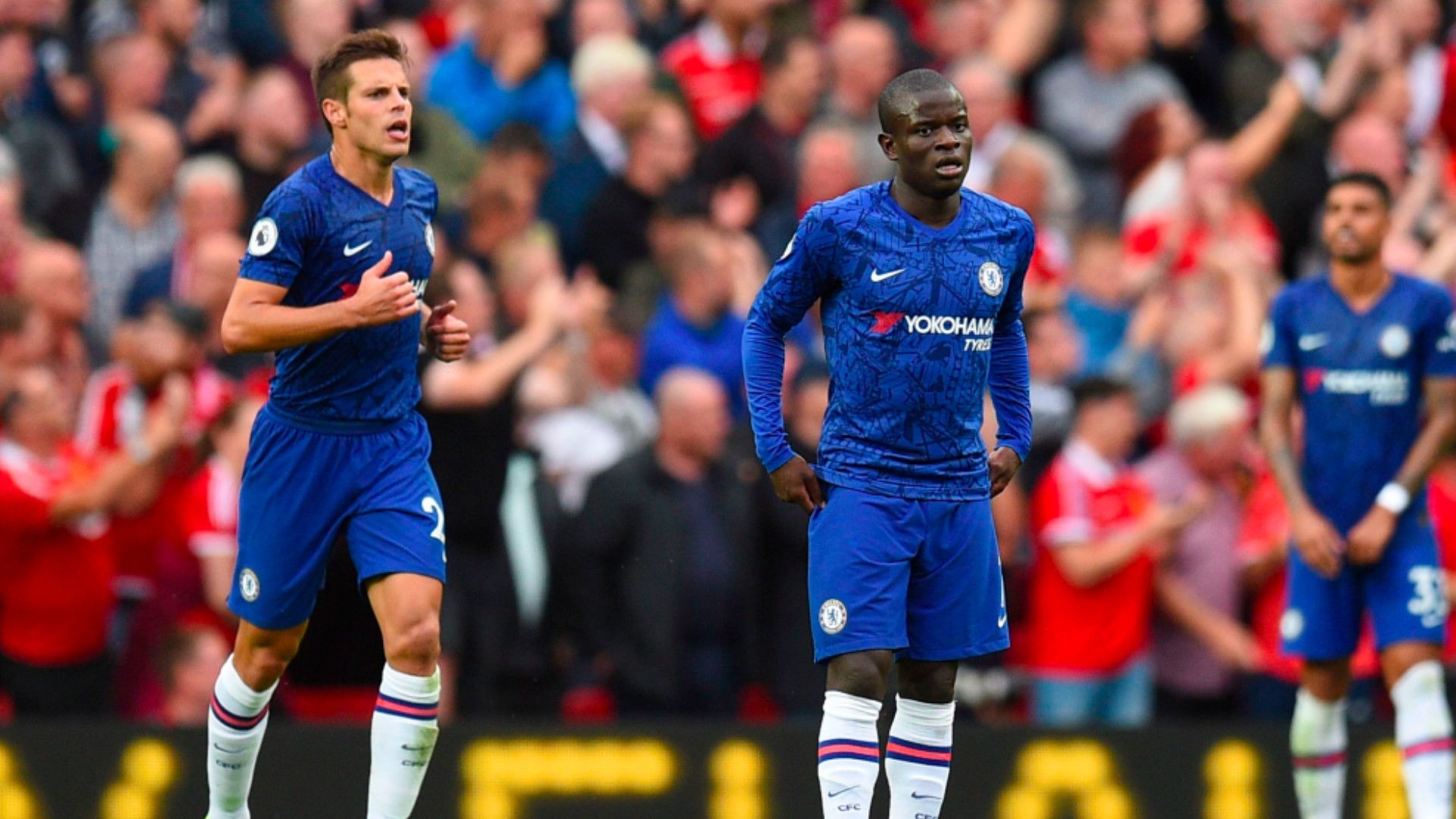 N'Golo Kante and Cesar Azpilicueta Chelsea