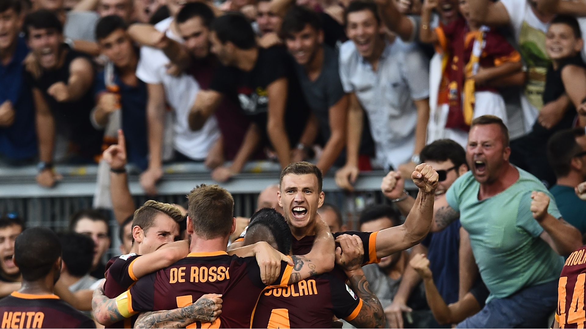 Edin Dzeko Roma Juventus 2015