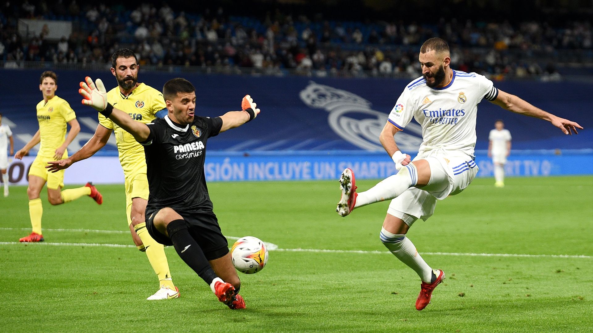 Benzema y Rulli, Real Madrid vs. Villarreal