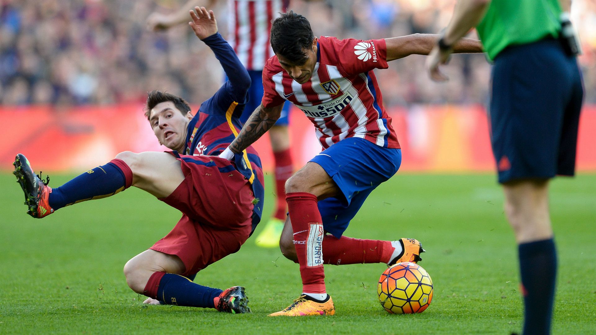 Augusto Fernández Lionel Messi Barcelona Atlético de Madrid 30012016