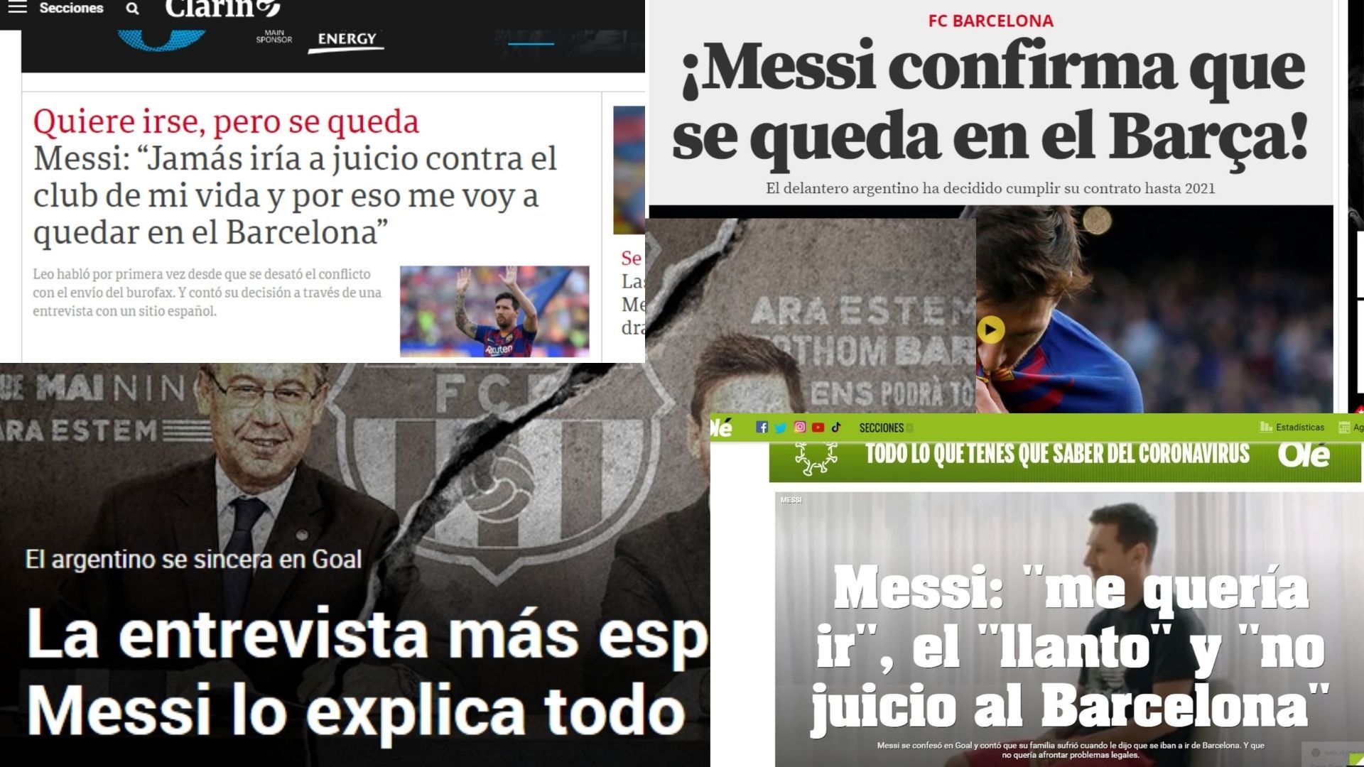 repercusión Nota Goal Messi