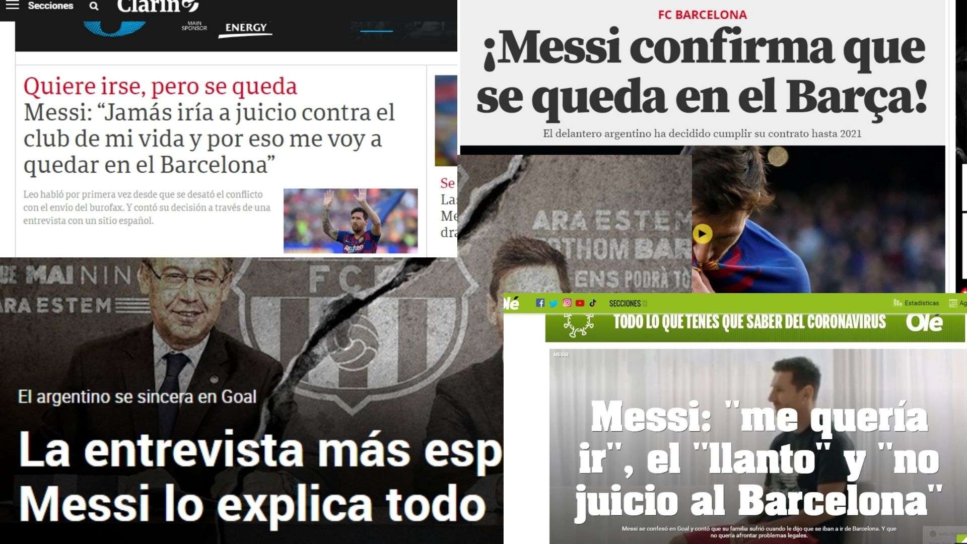 repercusión Nota Goal Messi