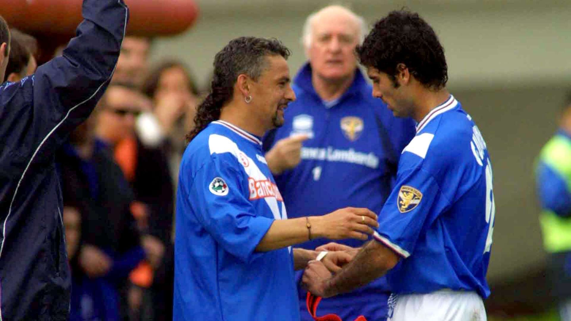 Pep Guardiola Roberto Baggio Brescia Calcio 2002