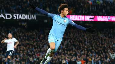Leroy Sane Premier League Manchester City v Tottenham 210117