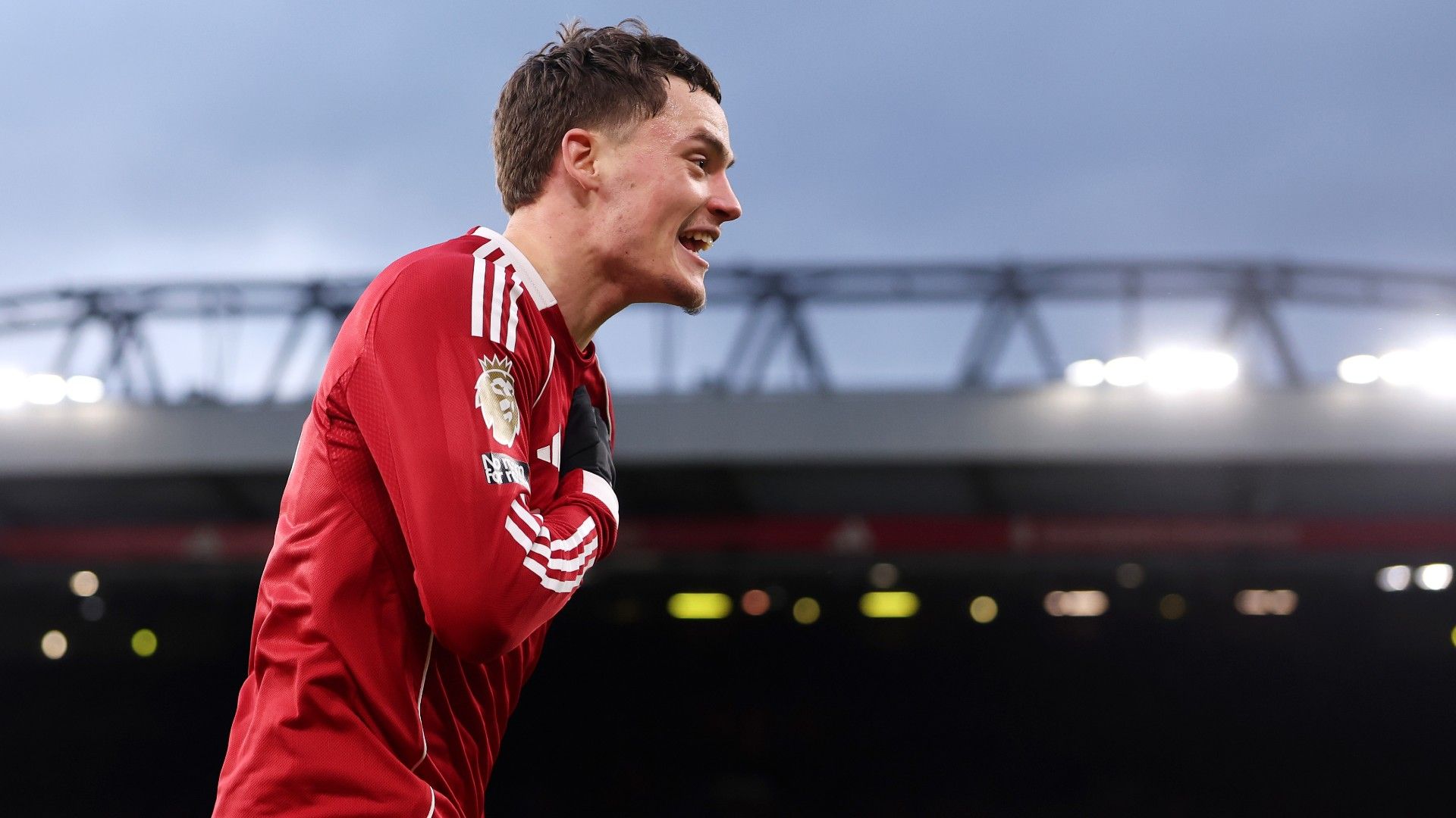 Florian Wirtz of Liverpool celebrates