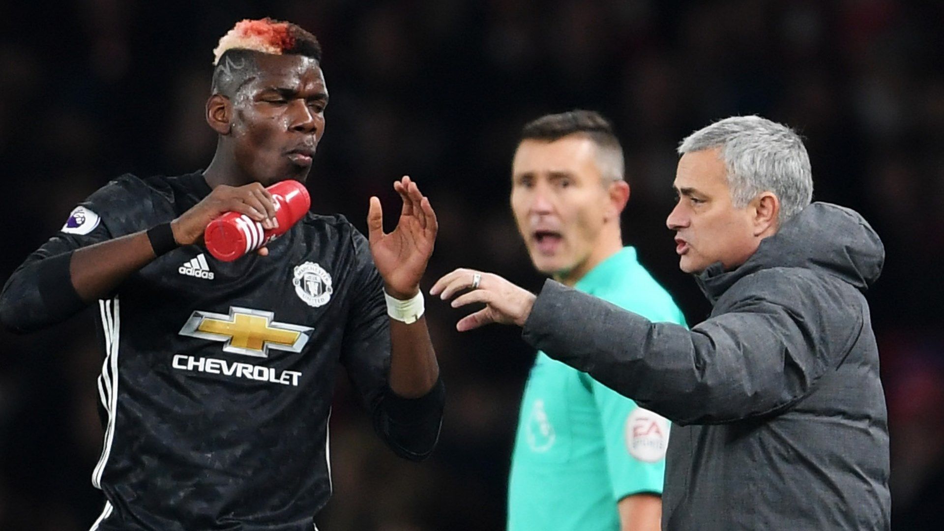 Paul Pogba Jose Mourinho Manchester United 2017-18