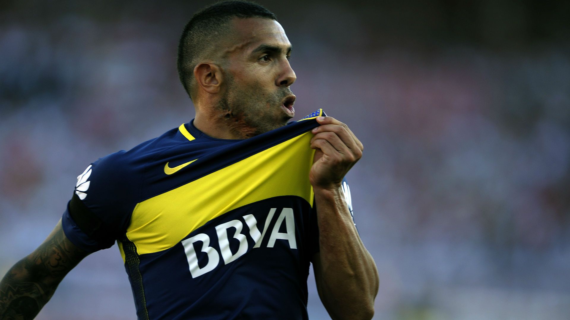 Carlos Tevez River Boca Superclasico Torneo Primera Division 11122016
