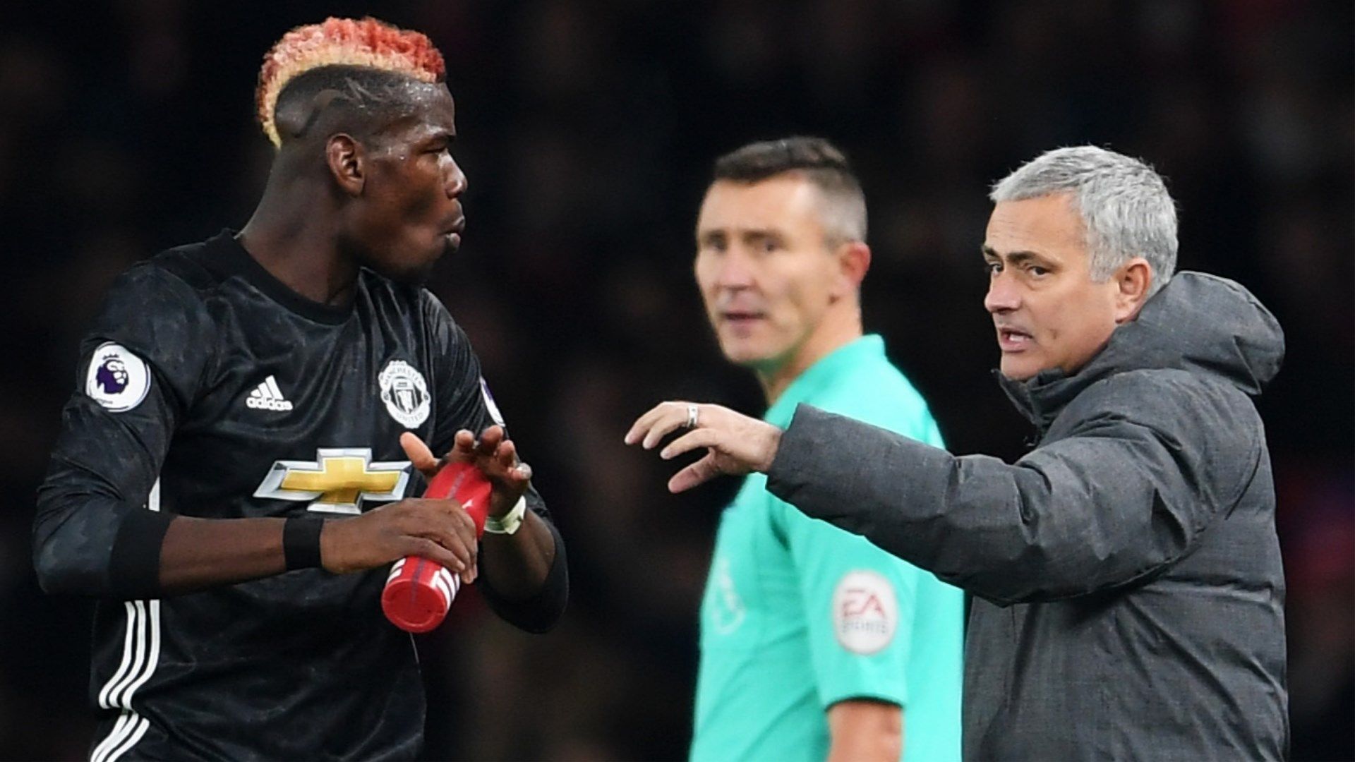 Paul Pogba Jose Mourinho Manchester United 2017-18