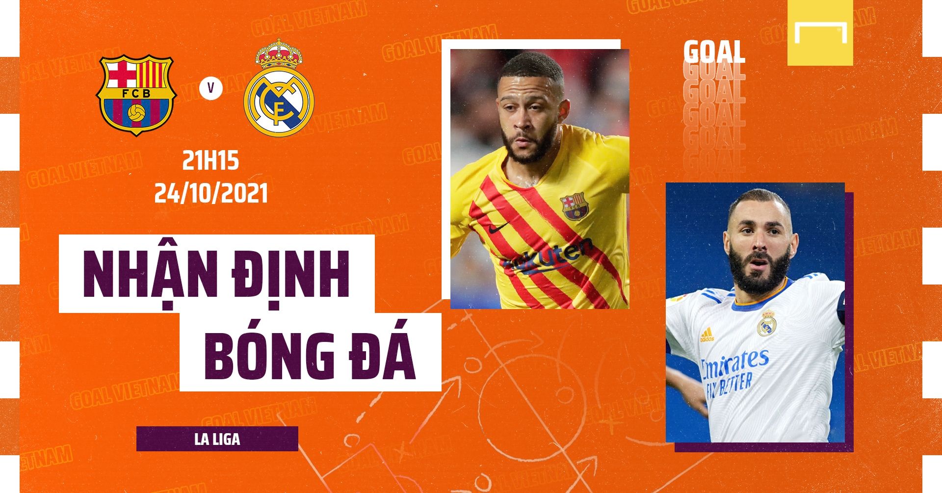 Preview Barcelona vs Real Madrid 2021/22 La Liga GFX