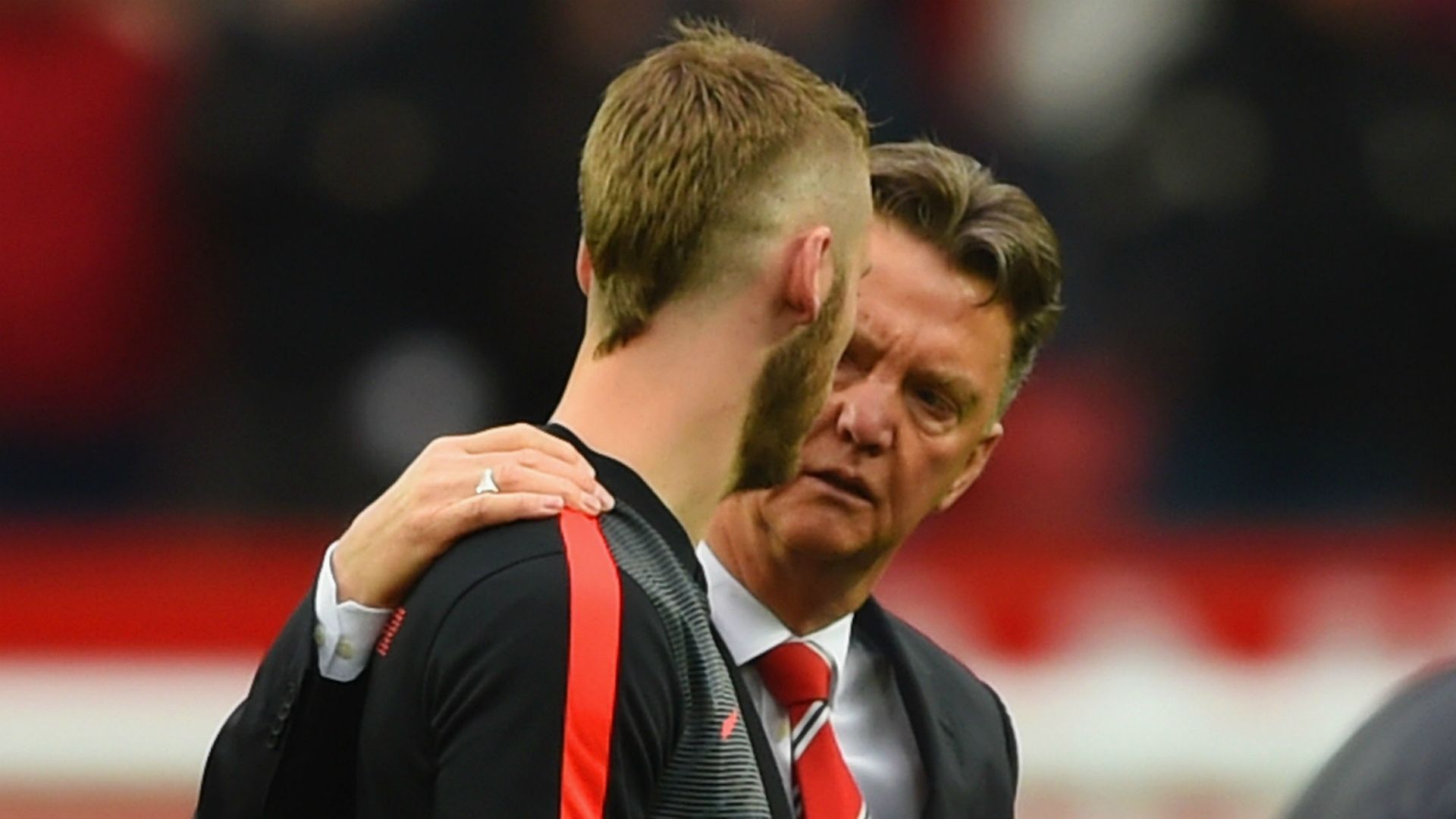 Louis van Gaal David De Gea Man Utd