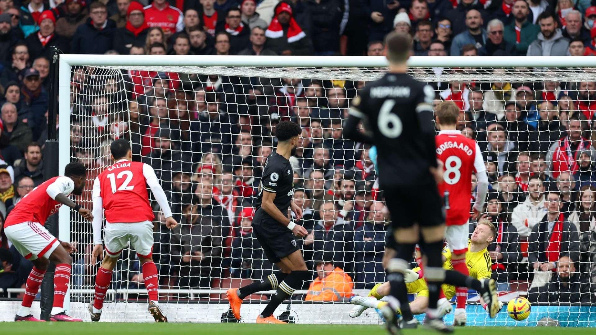 Billing goal Arsenal v Bournemouth 2022-23