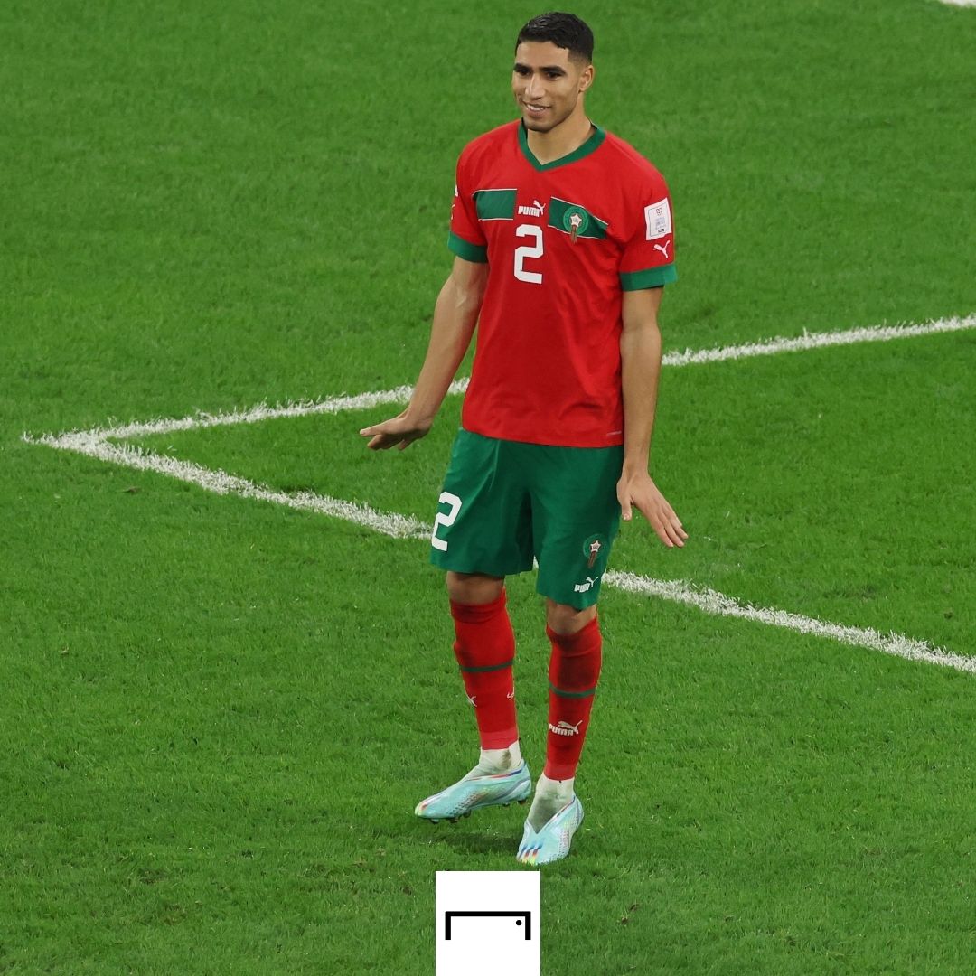 Achraf Hakimi Morocco Spain 2022 World Cup GFX