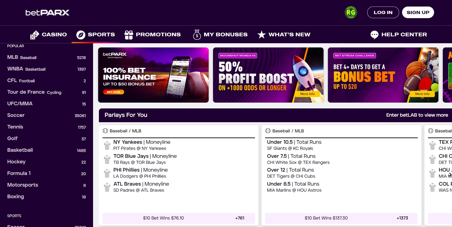 betparx promo code