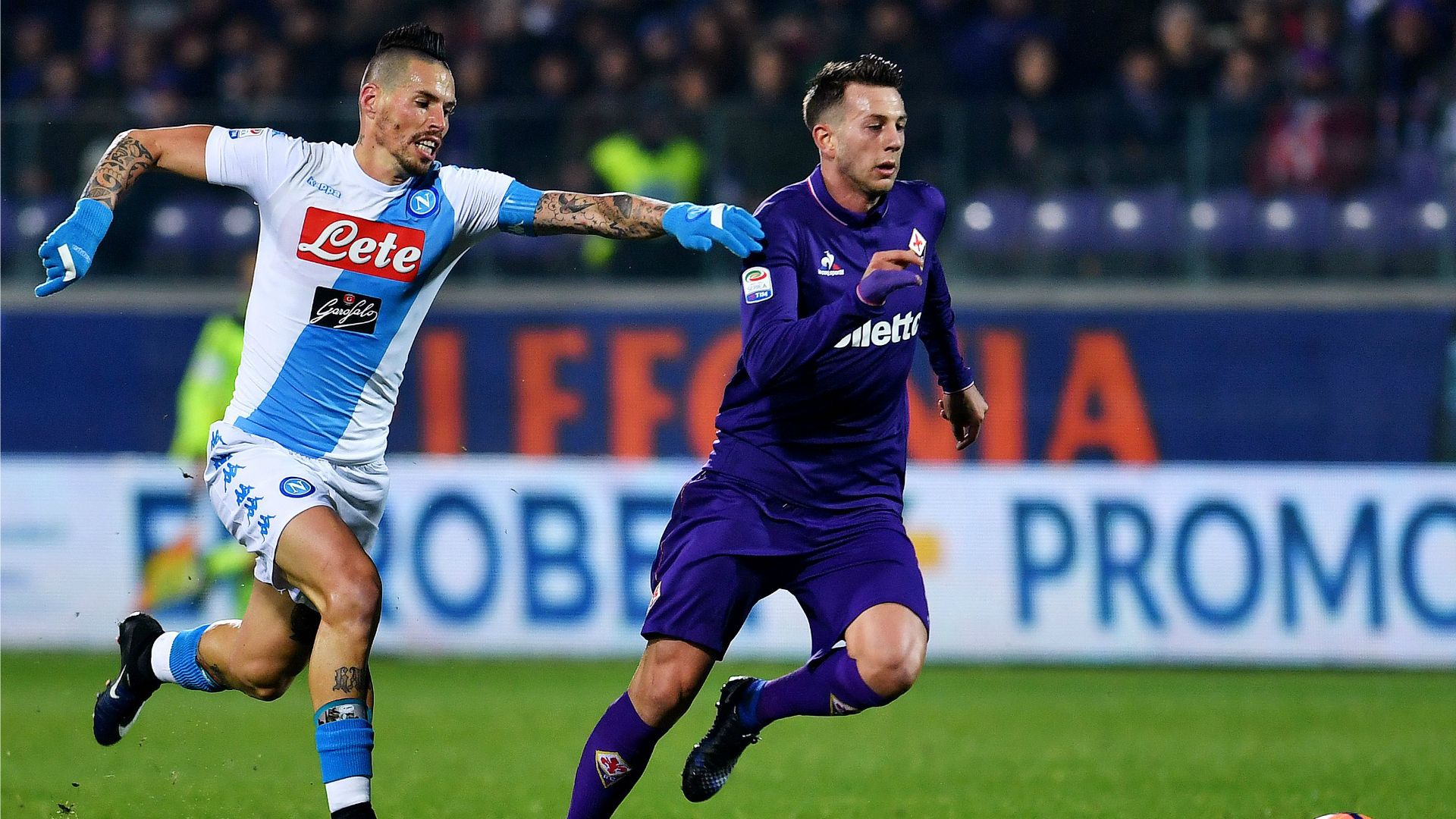Federico Bernardeschi Marek Hamsik Fiorentina Napoli Serie A