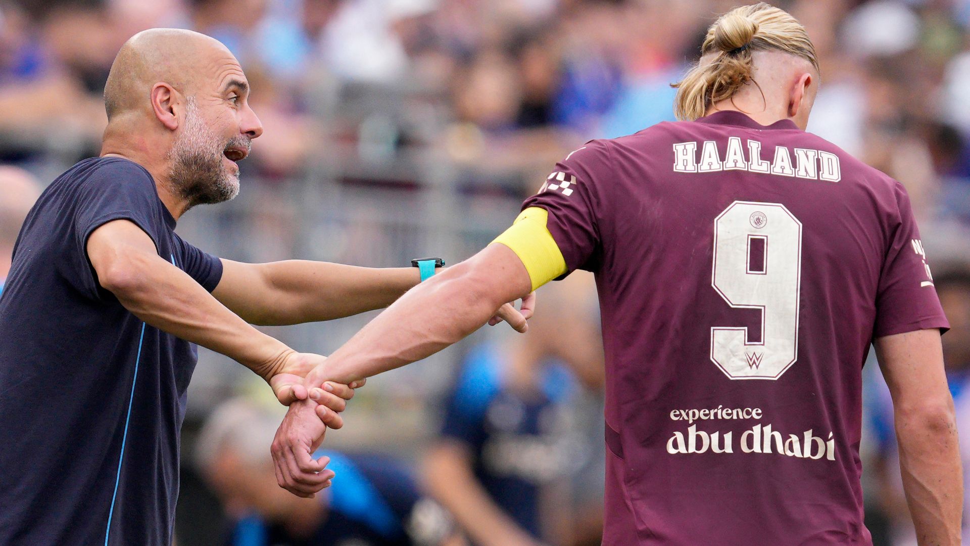 Pep Guardiola Erling Haaland Manchester City 2024