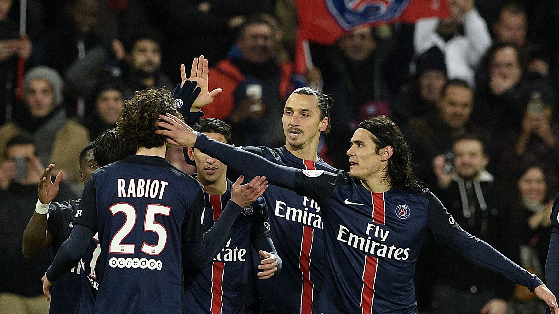 PSG Lyon OL Cavani Ibrahimovic Rabiot Ligue 1 13/12/2015