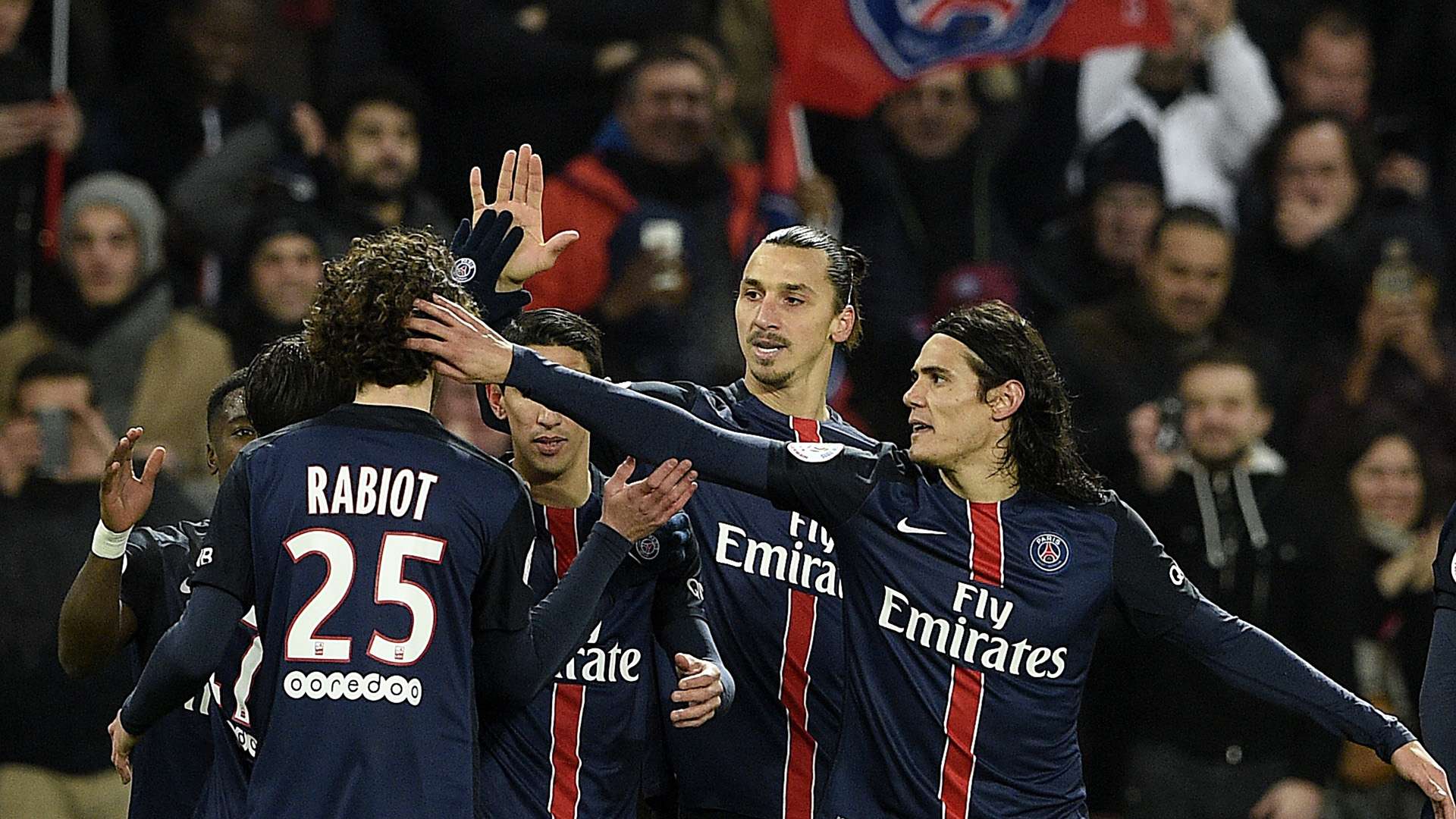 PSG Lyon OL Cavani Ibrahimovic Rabiot Ligue 1 13/12/2015