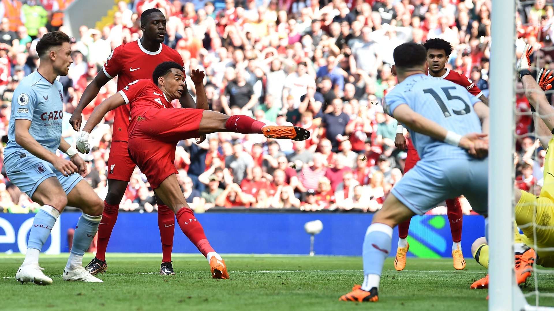 Cody Gakpo disallowed goal Liverpool Aston Villa 2022-23
