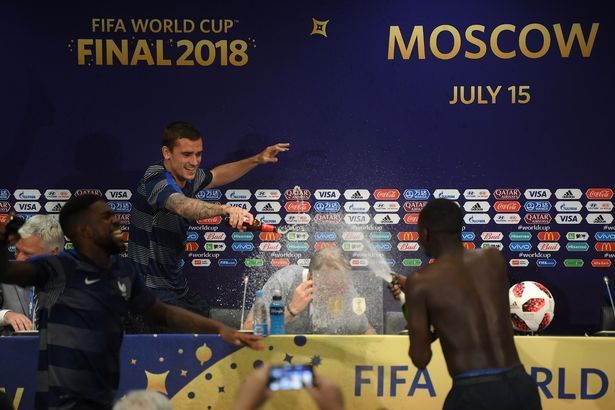 France player celebration