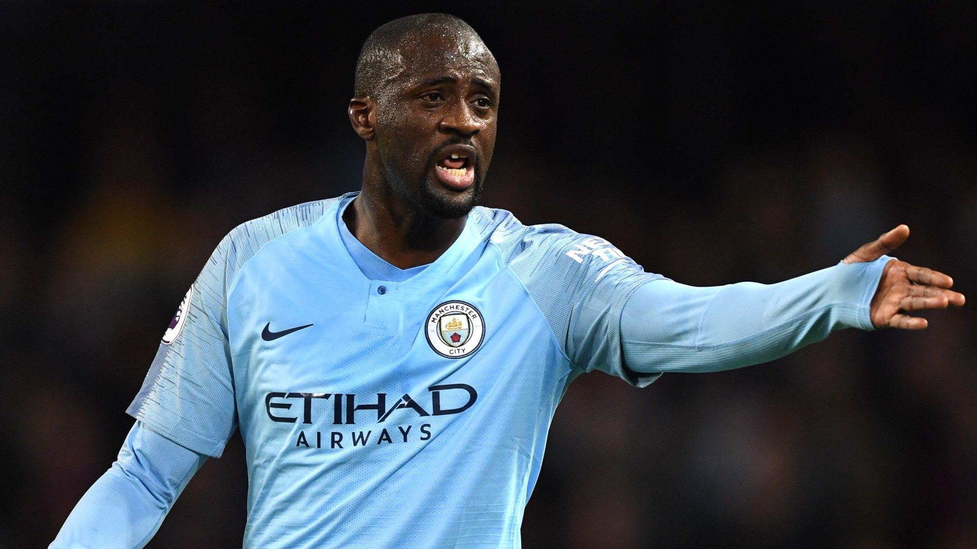 Yaya Toure Manchester City 2018 Premier League