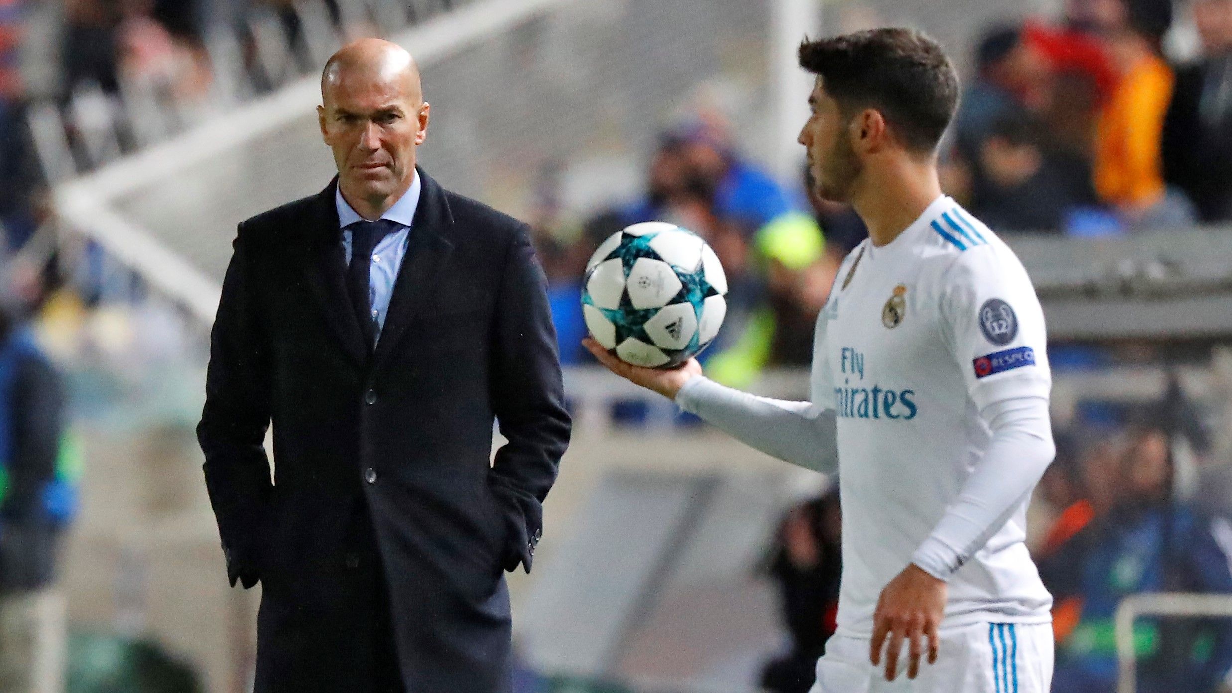 Marco Asensio Zinedine Zidane APOEL Real Madrid UCL 21112017