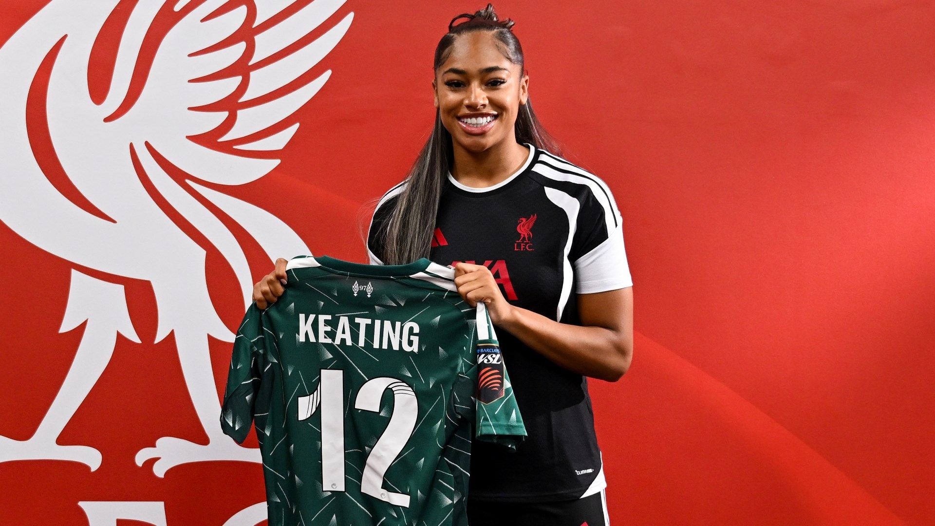 Khiara Keating Liverpool unveiling 