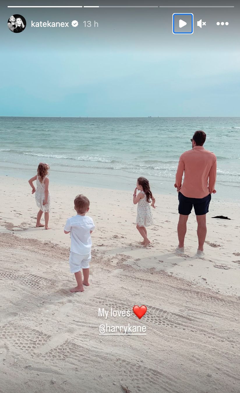 Harry Kane is spending Christmas on holiday with his family