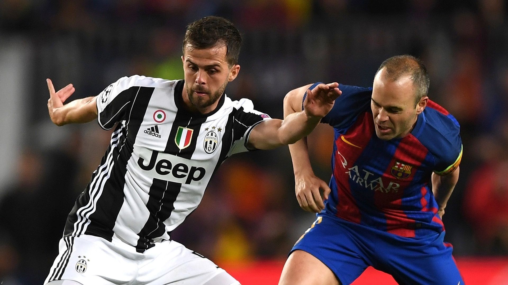 Miralem Pjanic Andres Iniesta Barcelona Juventus UCL 19042017