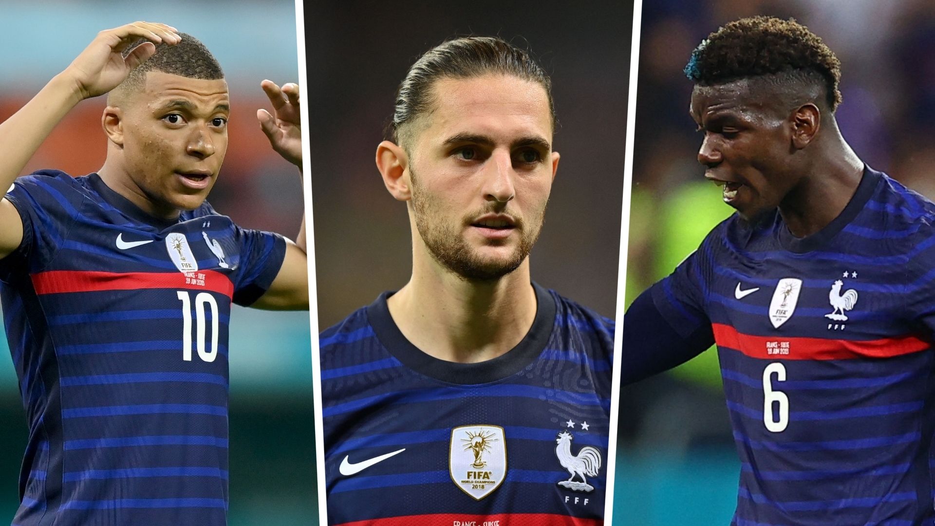 Francia Rabiot Pogba Mbappé mix